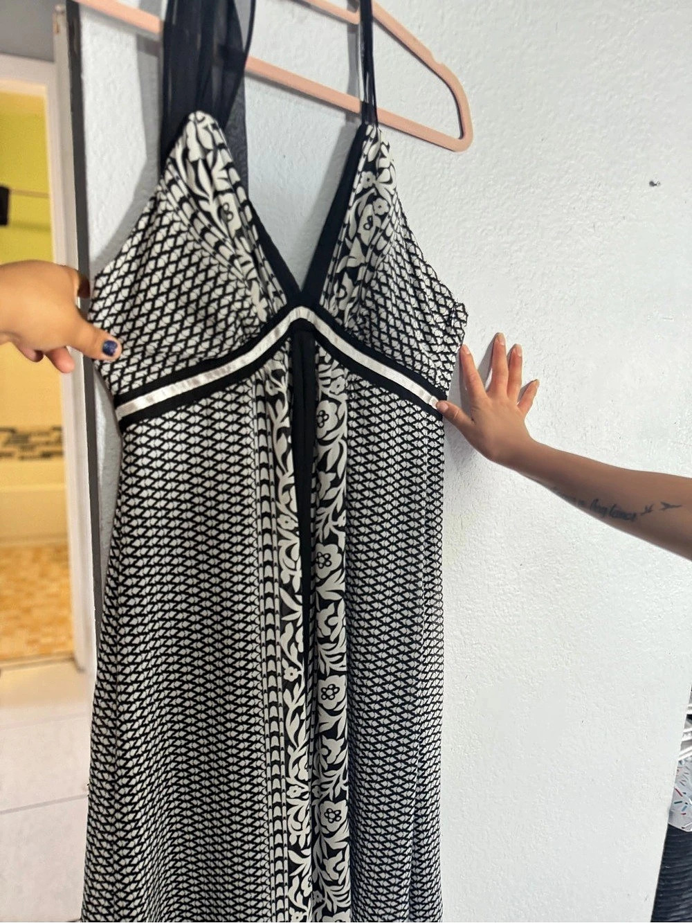 Citi Cloth Black & White Maxi Dress
